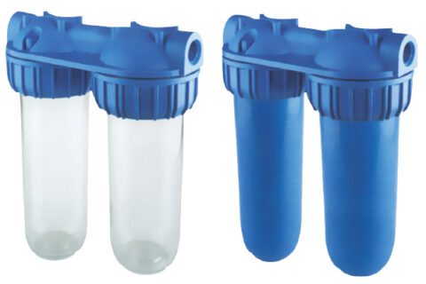 Duplex Clear - blue housing